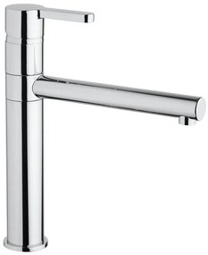 Rubinetto per lavabo getto laminare cristallino Colors cromato lucido