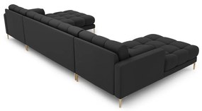 Divano angolare a U grigio scuro Bali - Cosmopolitan Design