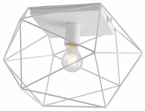 Plafoniera design Abraxas E27 bianco 41 cm x 30 cm