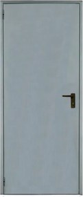 Porta per cantina a battente Tam in acciaio zincato colore grigio, L 100 x H 205 cm, apertura reversibile