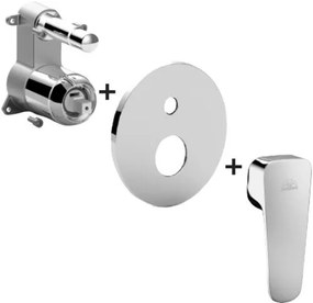 Paffoni Sly Sybox015 Parte Esterna Miscelatore doccia Incasso Con Deviatore Senza Parte Incasso Cromo