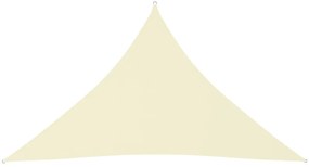 Parasole a Vela Oxford Triangolare 3,5x3,5x4,9 m Crema