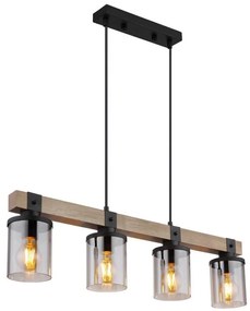 Globo 15555-4H - Lampadario a sospensione con filo LILA 4xE27/60W/230V