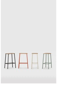 Set di sedie da bar color mattone 2 pz (altezza della seduta 65 cm) Abba – Marckeric