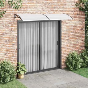 Pensilina Per Porta Nera E Trasparente 240x75 Cm İn Pc /