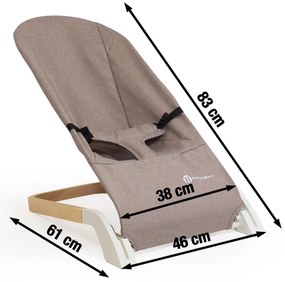 PETITE&amp;MARS - Sdraio per bambini CALMY marrone