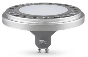 Lampadina LED AR111 GU10/12W/230V 4000K argento 120°