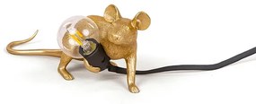 Mouse Lamp Lop Lying Down Lampada da Tavolo Oro - Seletti