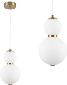 Lampada a sospensione a LED LHJ112-2CP oro spazzolato