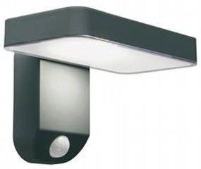 Applique Da Esterno Contemporanea Solare Termoplastica E Grigio Led 4,5W 4000K