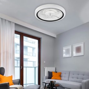 Plafoniera LED con ventilatore GEMMA LED/37W/230V bianco + +TC