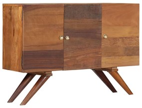 Credenza in Legno Massello di Recupero 110x30x75 cm Marrone