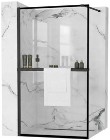 Parete doccia Rea Bler 90 con mensola EVO