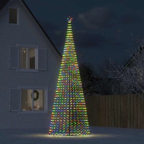 Illuminazione Albero di Natale a Cono con LED 688, 1544, 275 - Varie Dimensioni e Colori, Colorato / 1544LED / 500cm