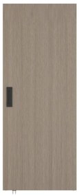 Porta scorrevole 83 x 210 cm in Legno e MDF con guida a scomparsa Rovere chiaro - BOCAZI