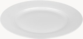 Set di 4 piatti piani in porcellana Basic