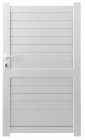 Cancelletto GARDENGATE Lima bianco in alluminio H 180.6 x L 100 cm