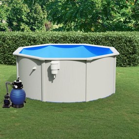 Piscina Con Pompa Filtro A Sabbia 300x120 Cm /