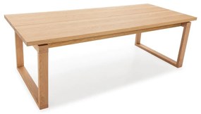 Tavolo da pranzo con piano effetto rovere 100x220 cm Rina – Marckeric