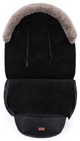 PETITE&amp;MARS - SET Coprigambe per bambini 4in1 COMFY + stroller mano muffs Forever Black