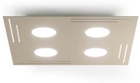 Plafoniera moderno Square bianco IP20, 4XGX53