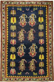 Gabbeh Tappeto 120 x 190 Blu (Iran) Annodato A Mano