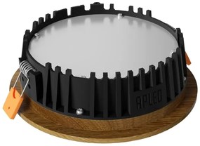 APLED - Lampada LED RONDO WOODLINE LED/6W/230V 3000K diametro 15 cm quercia legno solido