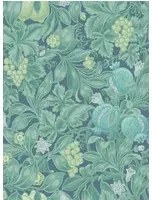 Cole & Son Carta da parati Vines of Pomona - Teal & Viridian on Denim