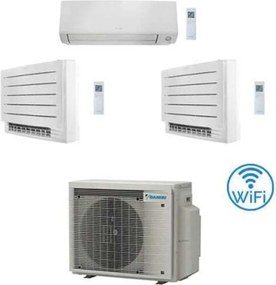 Climatizzatore GARANZIA ITALIA Daikin Perfera All Seasons + Console Wifi Trial Split Inverter 9000 + 9000 + 12000 BTU con U.E. 3MXM52A9 Classe