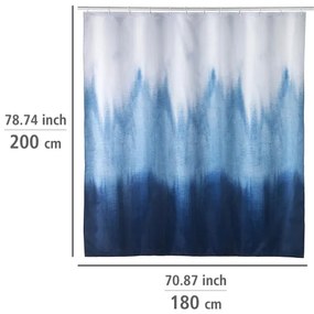 WENKO 25745100 - Tenda per doccia ALARA 180x200 cm multicolore