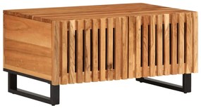 Tavolino Da Salotto 80x51x40 Cm İn Legno Massello Di Acacia /