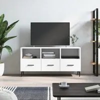 Mobile Porta TV Bianco 102x36x50 cm in Legno Multistratocod mxl 79417