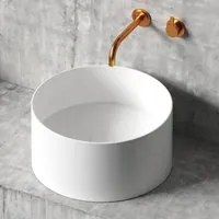 Lavandino da appoggio/sospeso cm 40x20h serie Core di Ceramica Galassia - Bianco lucido