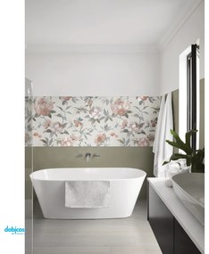 Marazzi "Momenti" Decoro Painting Touch Bianco Rett.40x120