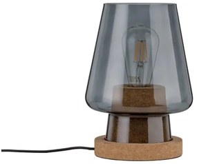 Paulmann 79736 - 1xE27/20W Lampada da tavolo IBEN 230V fumé