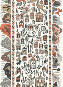 Lewis & Wood Carta da parati Ravi Ribbon - Satsuma Soot