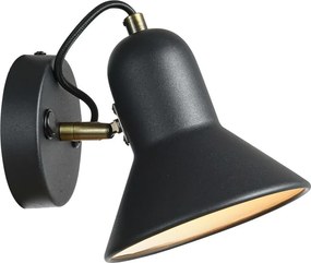 Faretto da parete ASTAMA 1xE27/40W/230V nero/ottone