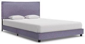 Giroletto Senza Materasso Grigio Chiaro 140x200 Cm Tessuto /