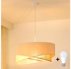 Brilagi - Lampadario LED a sospensione con filo LYRA 1xE27/15W/230V color crema/beige