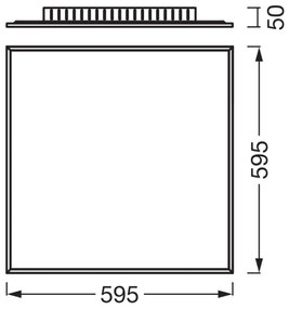 Osram - Pannello LED a montaggio superficiale PLANON LED/40W/230V 59,5x59,5 cm bianco
