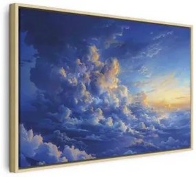 Quadro - When the Sky Becomes a Canvas: Artistic Creation of Nature in the Clouds In cornice di legno naturale 90x60