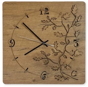 Li-Go 5499/DUB2 - Orologio da parete 1xAA 40x40 cm rovere