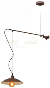 Applique a parete eldorado corten 1 luce attacco e27 83x30x128cm n ...