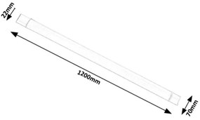 Rabalux 1453 - Lampada LED sottopensile BATTEN LED/40W/230V