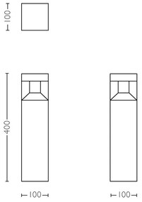 Philips 16481/30/P0 - Lampada LED da esterno MYGARDEN PARTERRE LED/8W/230V IP44