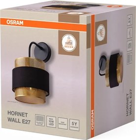 Osram - Lampada da parete DECOR HORNET 1xE27/10W/230V nero/oro