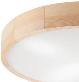 Plafoniera NATURAL 4xE27/60W/230V ø 57,5 cm pino