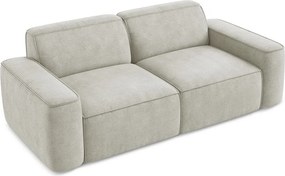 Divano color crema con rivestimento in ciniglia 204 cm Omao – Makamii