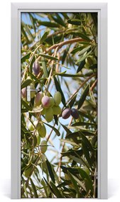 Sticker porta Olive su un albero 75x205 cm