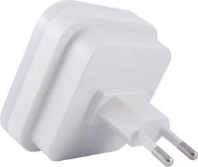 Luce notturna LED con sensore, 0,5 W, 230 V, bianca